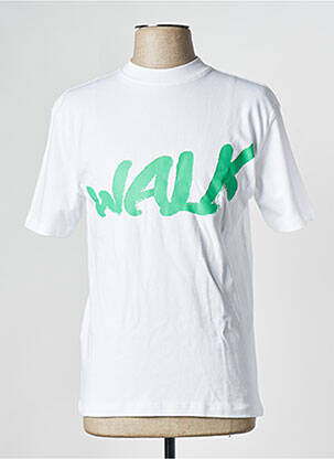 T-marškinys baltas WALK IN PARIS vyras