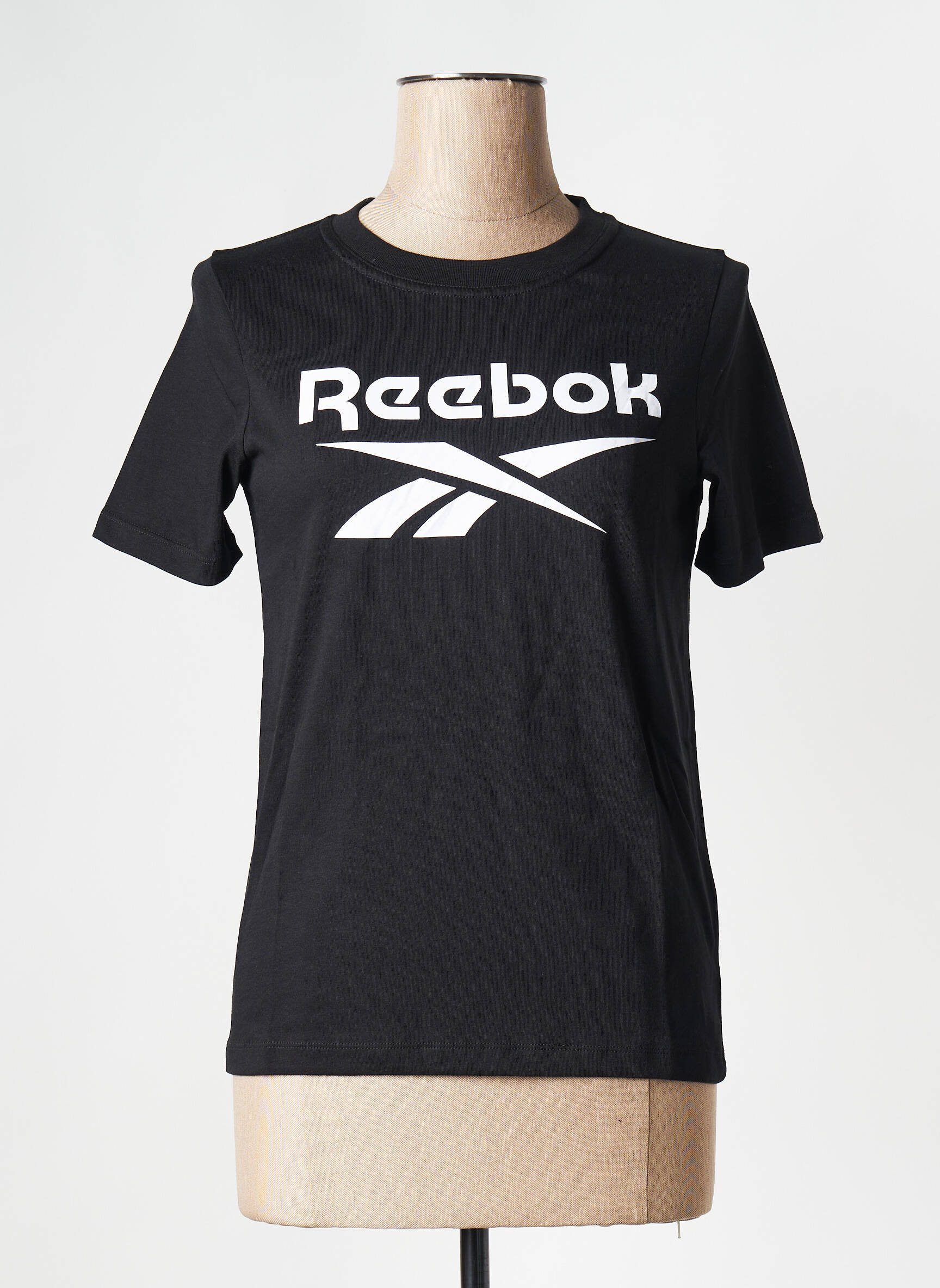 T-marškinys apvalus kaklas juodas REEBOK moteris