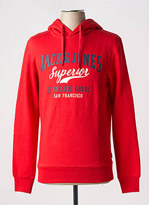 Kapišonas apvalus kaklas raudona JACK & JONES vyras