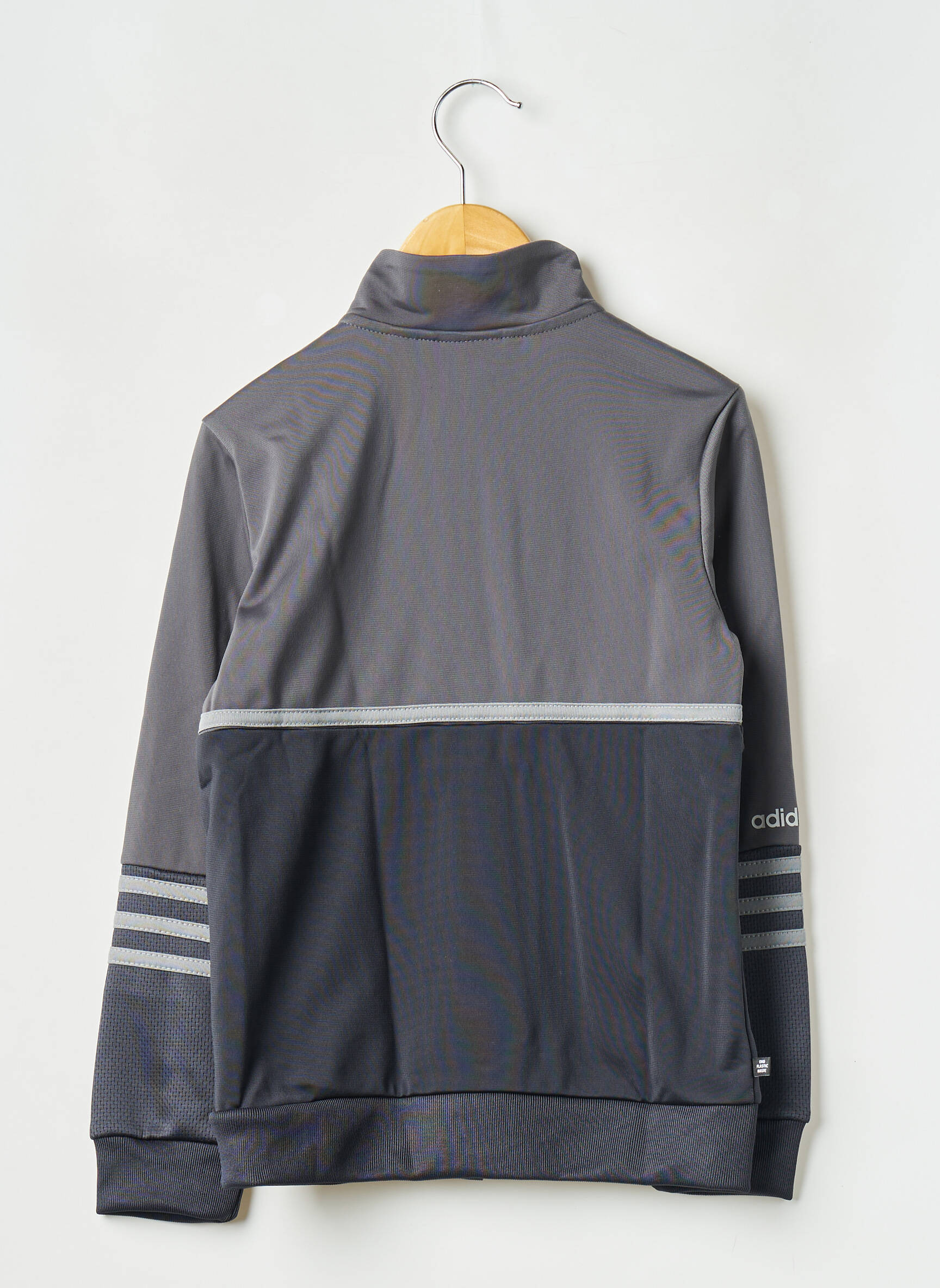 Kasdienis švarkas aukšta apykaklė pilka ADIDAS vaikas