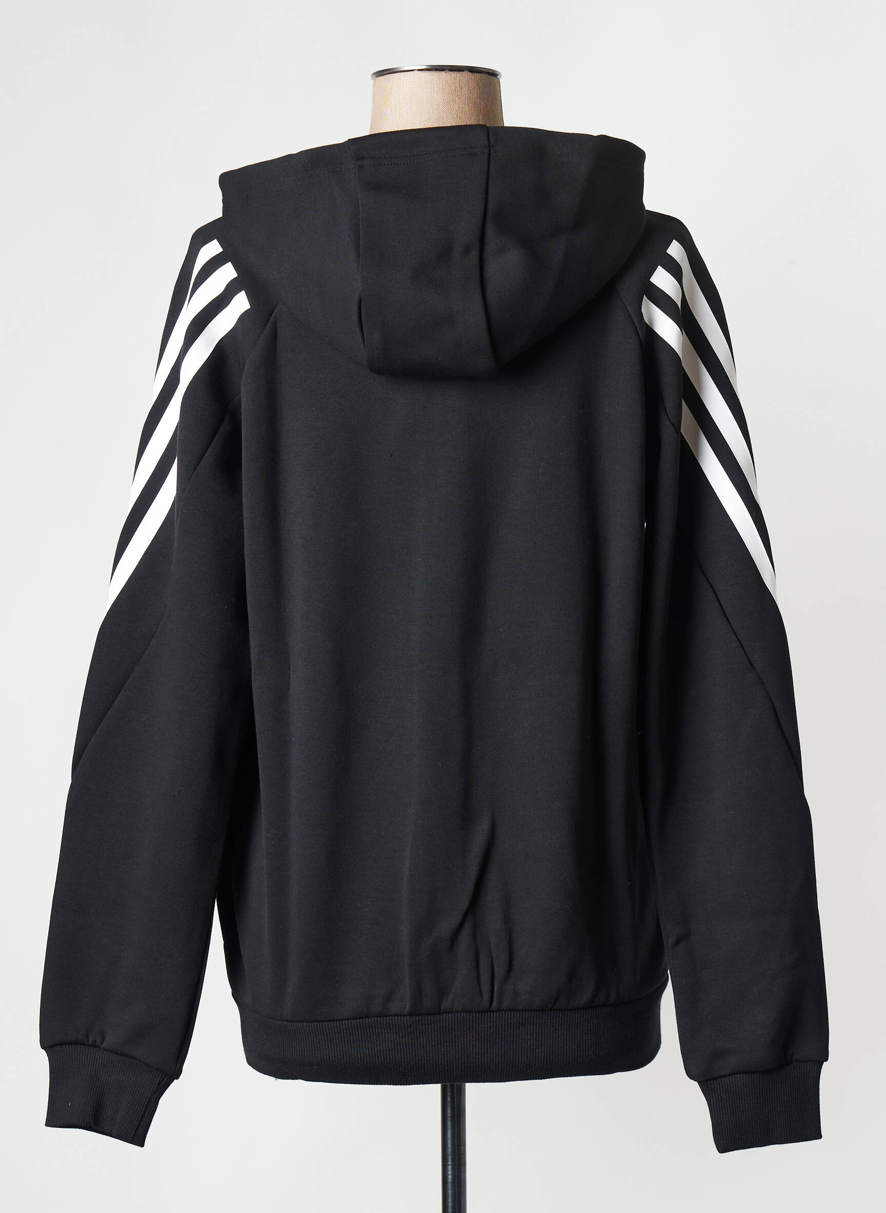 Kasdienis švarkas apvalus kaklas juodas ADIDAS moteris