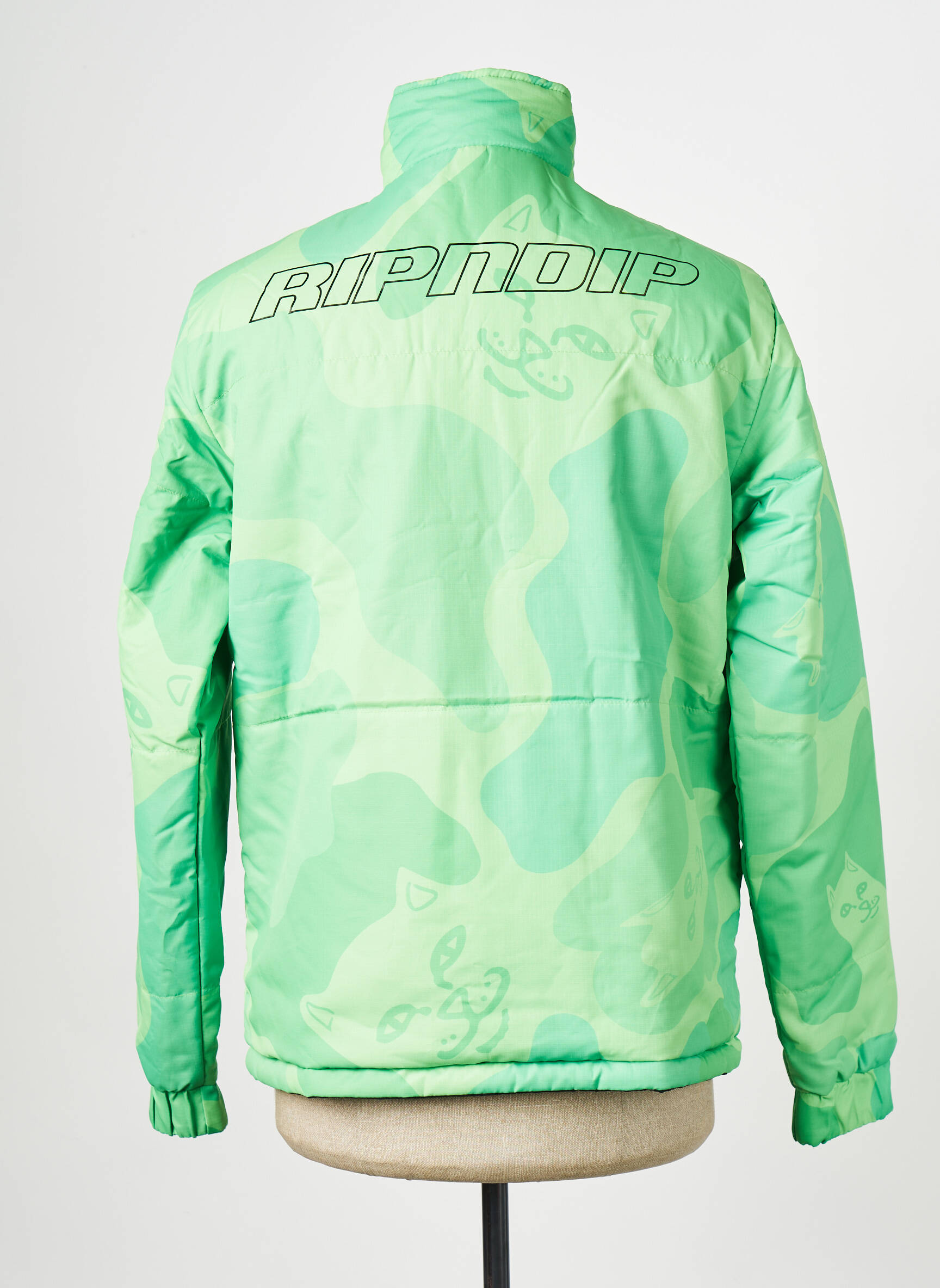 Pūkinė striukė žalias RIPNDIP vyras