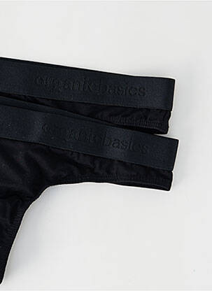 Tanga juodas ORGANIC BASICS moteris