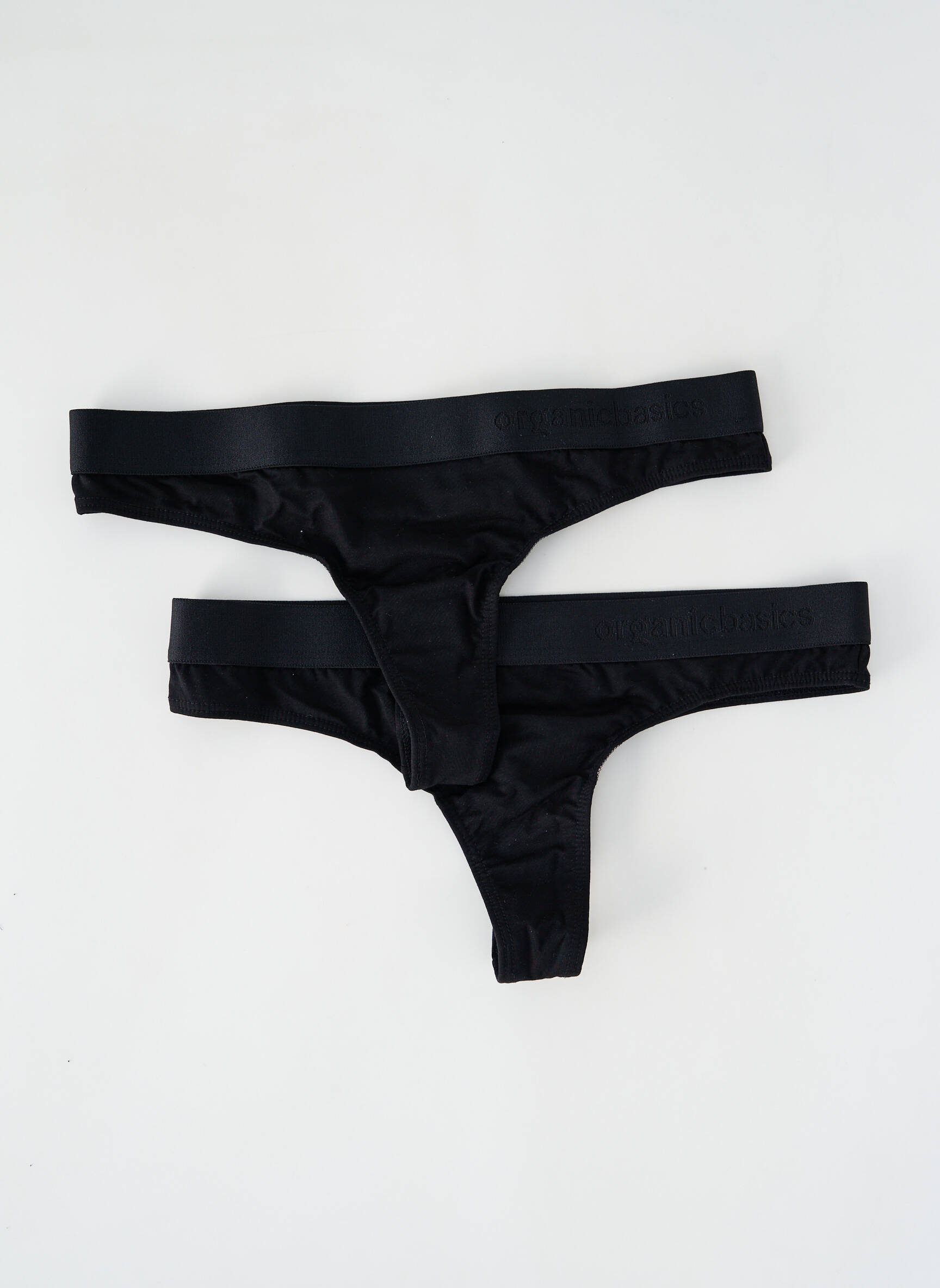 Tanga juodas ORGANIC BASICS moteris