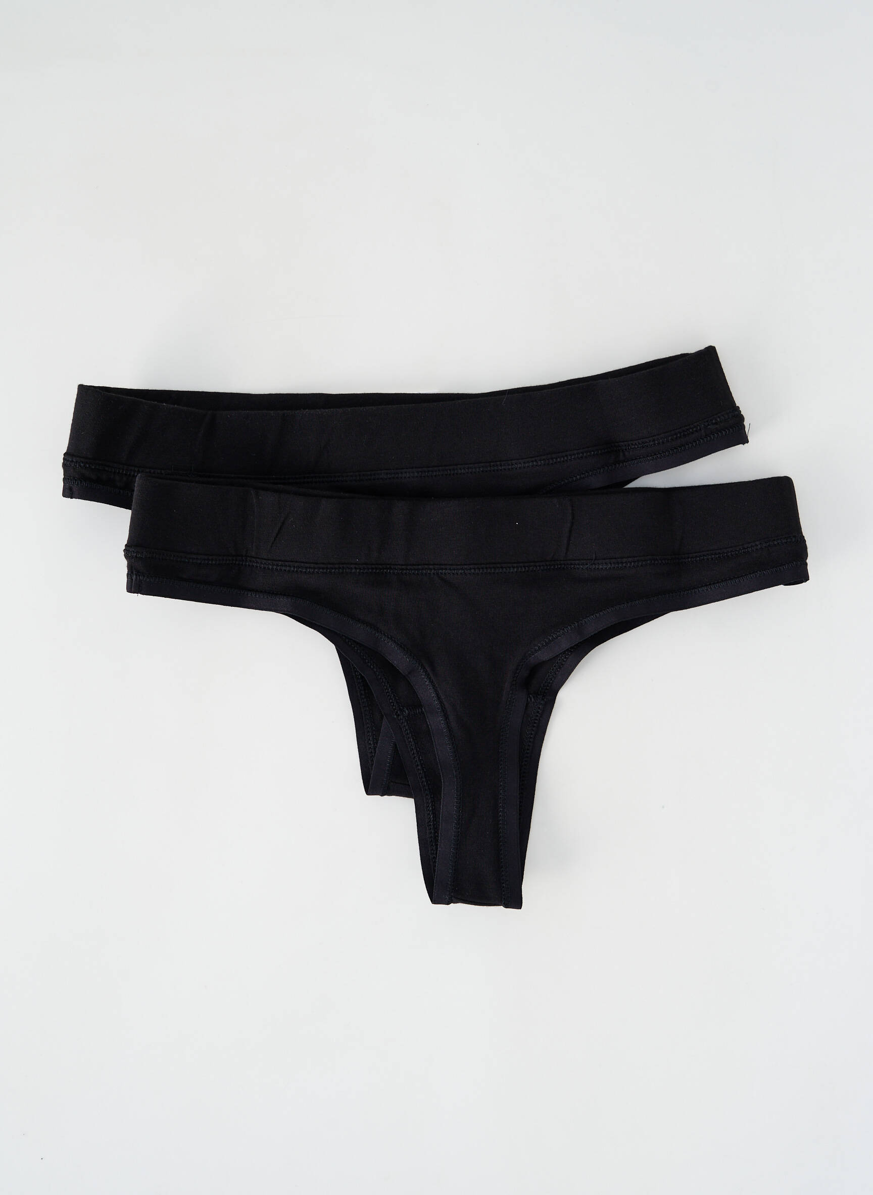 Tanga juodas ORGANIC BASICS moteris