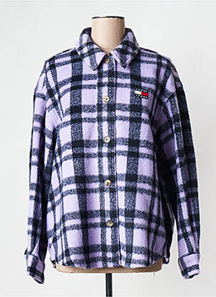 Moteriškas marškinys violetinis TOMMY HILFIGER moteris