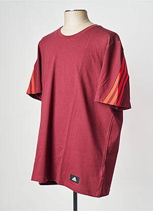 T-marškinys raudona ADIDAS vyras