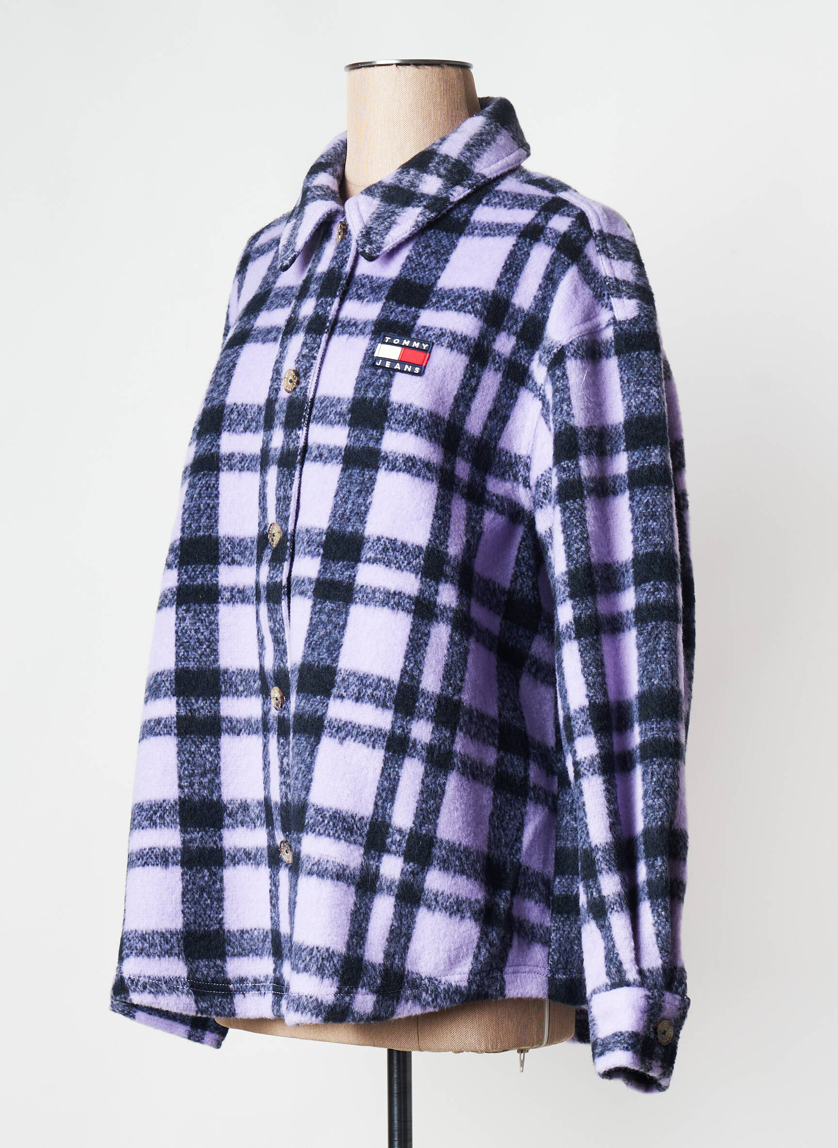 Moteriškas marškinys violetinis TOMMY HILFIGER moteris