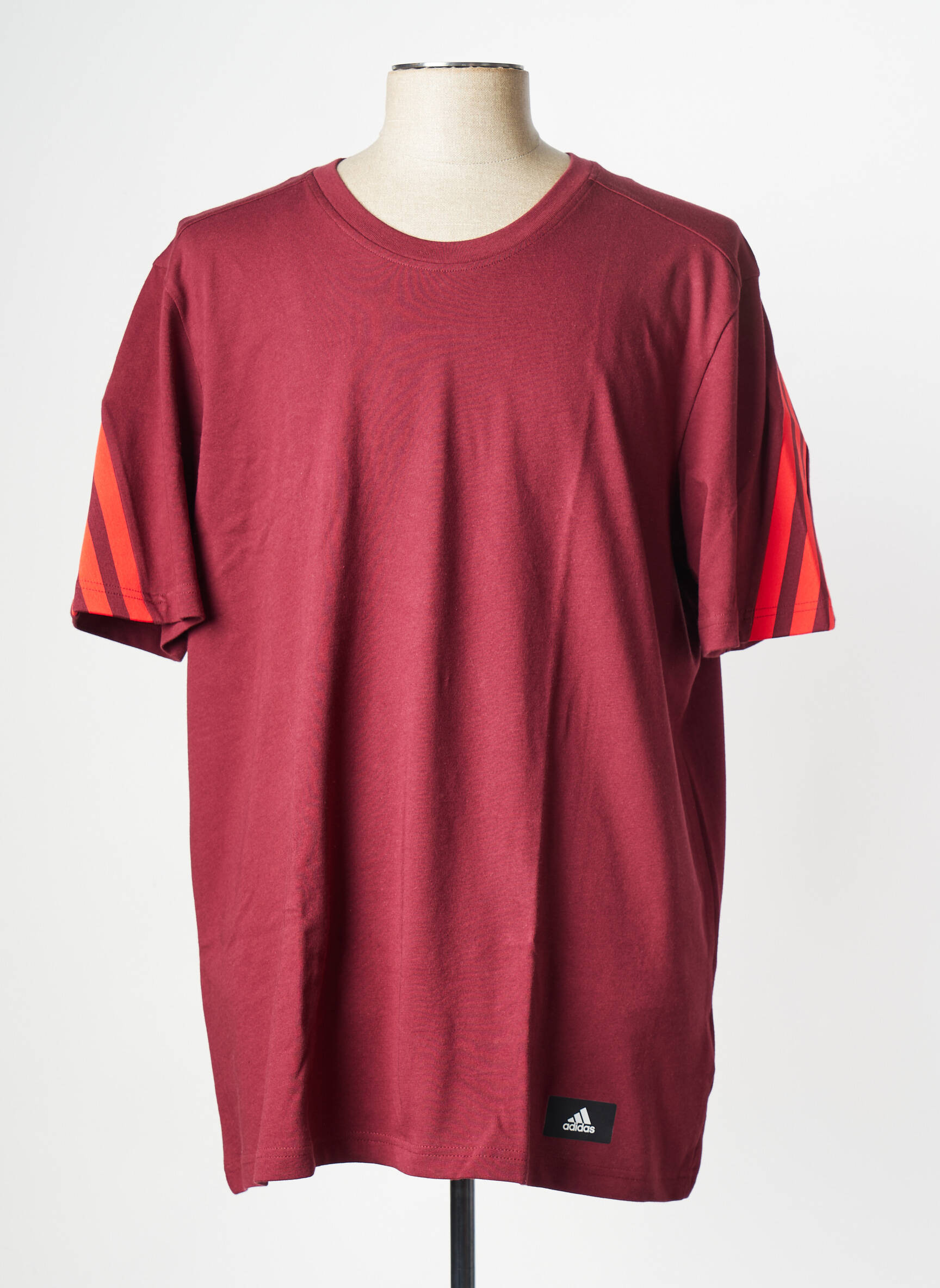 T-marškinys raudona ADIDAS vyras