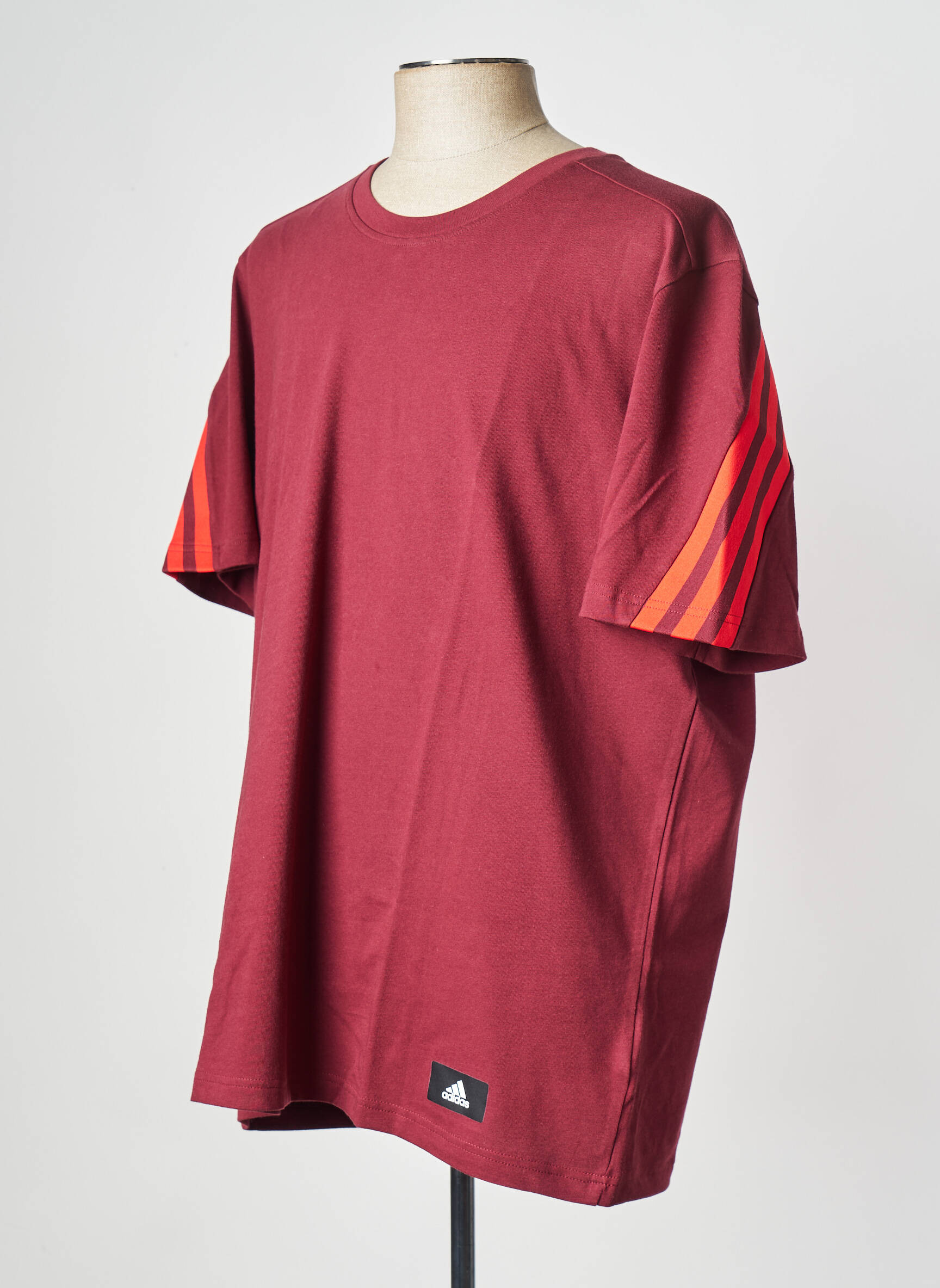 T-marškinys raudona ADIDAS vyras