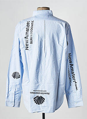 Ilgomis rankovėmis marškinys mėlyna NEW AMSTERDAM SURF ASSOCIATION vyras