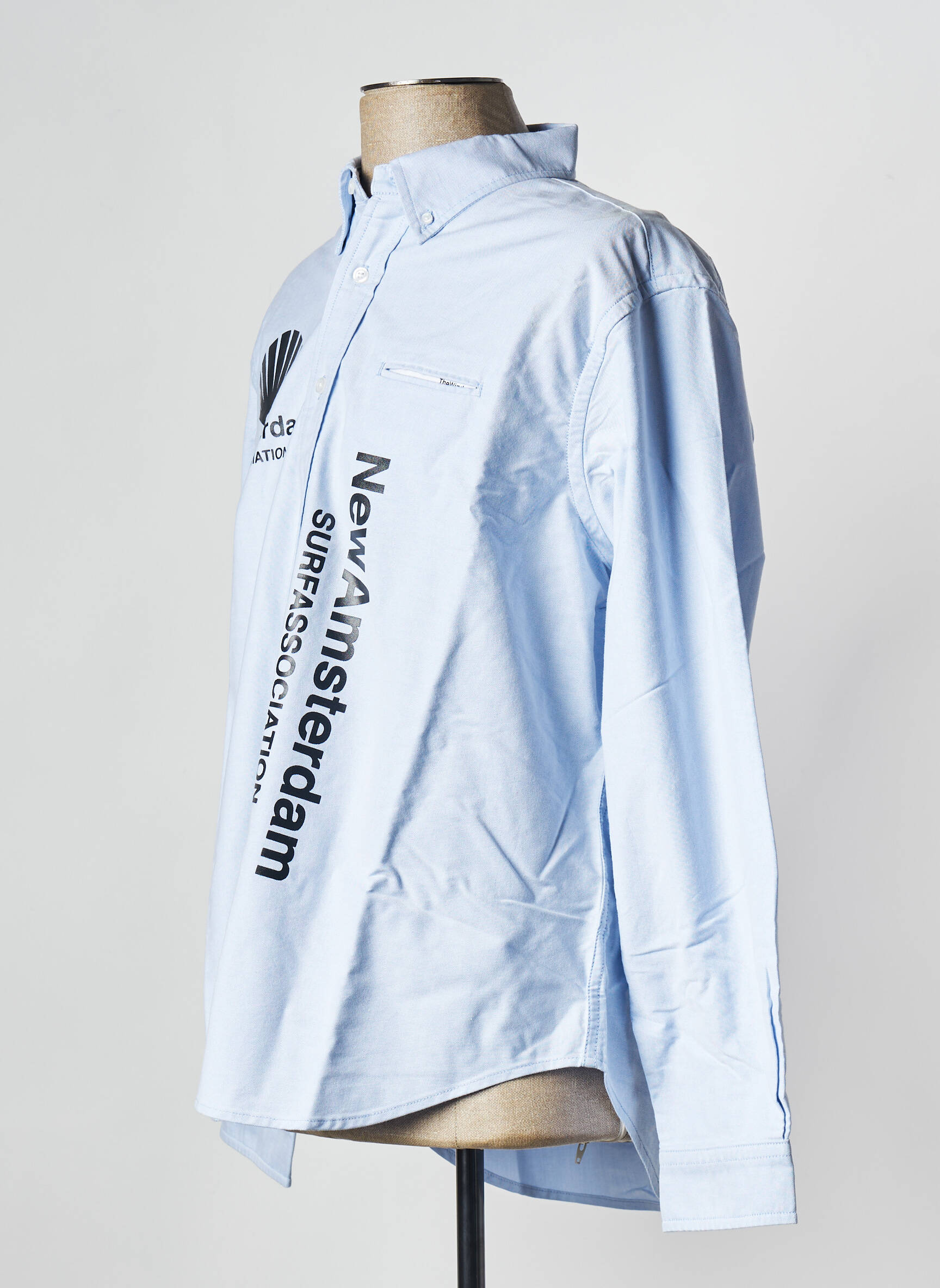 Ilgomis rankovėmis marškinys mėlyna NEW AMSTERDAM SURF ASSOCIATION vyras