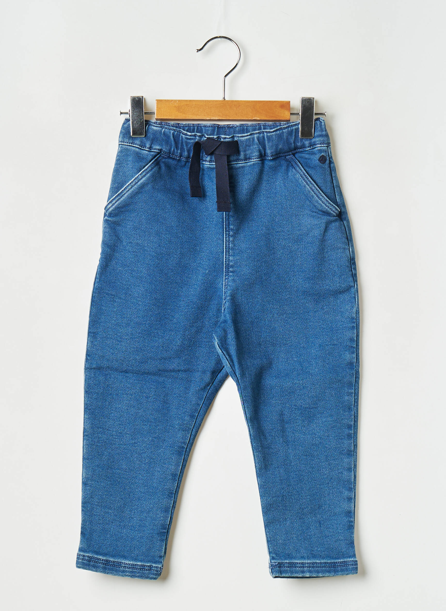 Lieknos kelnės mėlyna PETIT BATEAU mergina