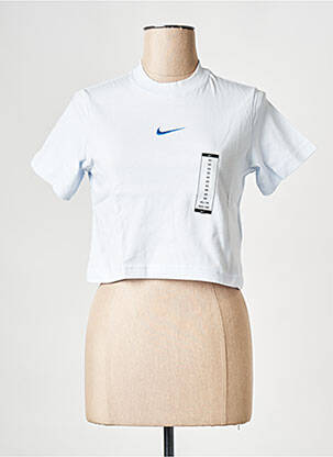T-marškinys apvalus kaklas baltas NIKE mergina