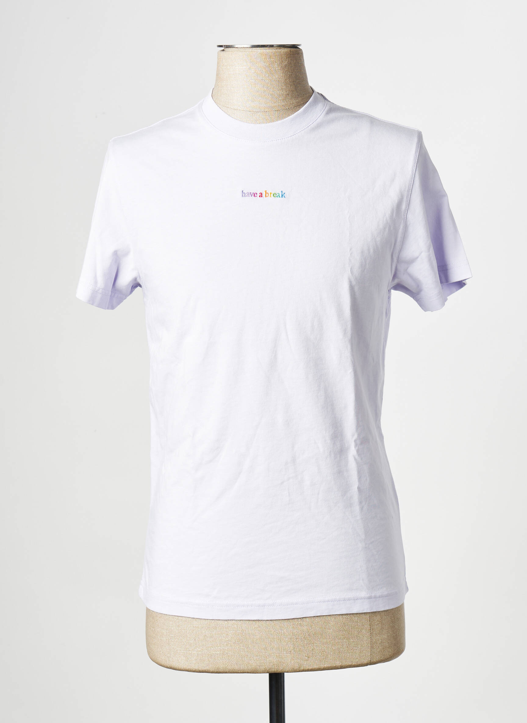 T-marškinys violetinis MAISON LABICHE moteris
