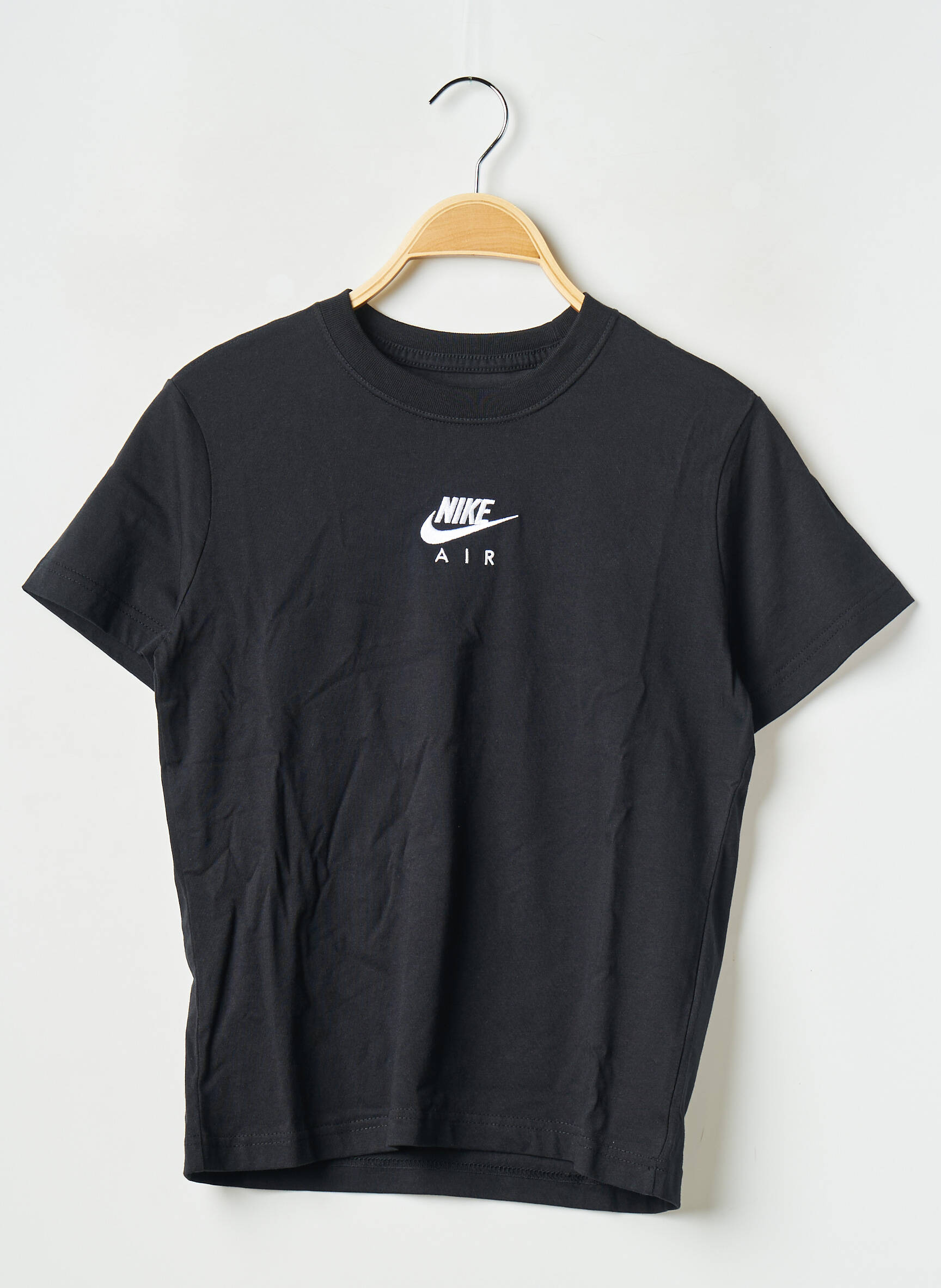 T-marškinys apvalus kaklas juodas NIKE mergina
