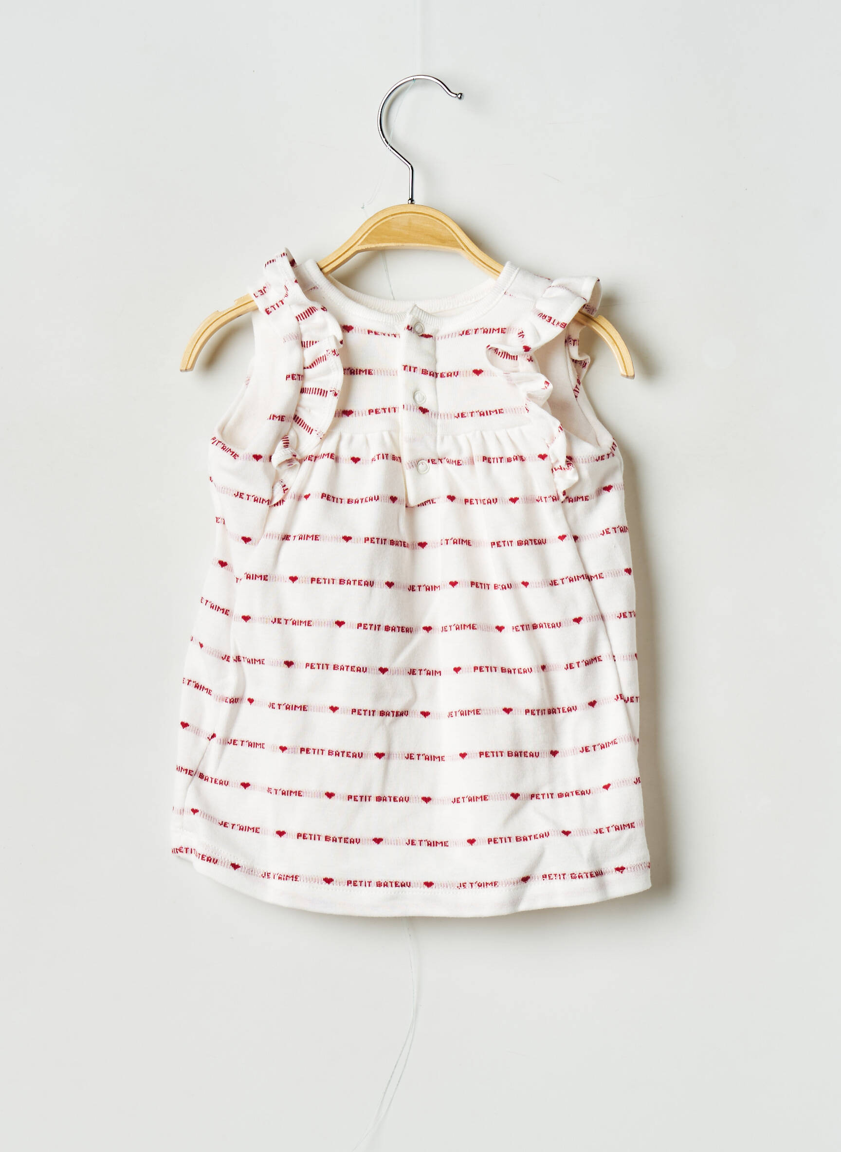 Pusilgių suknelė apvalus kaklas baltas PETIT BATEAU mergina