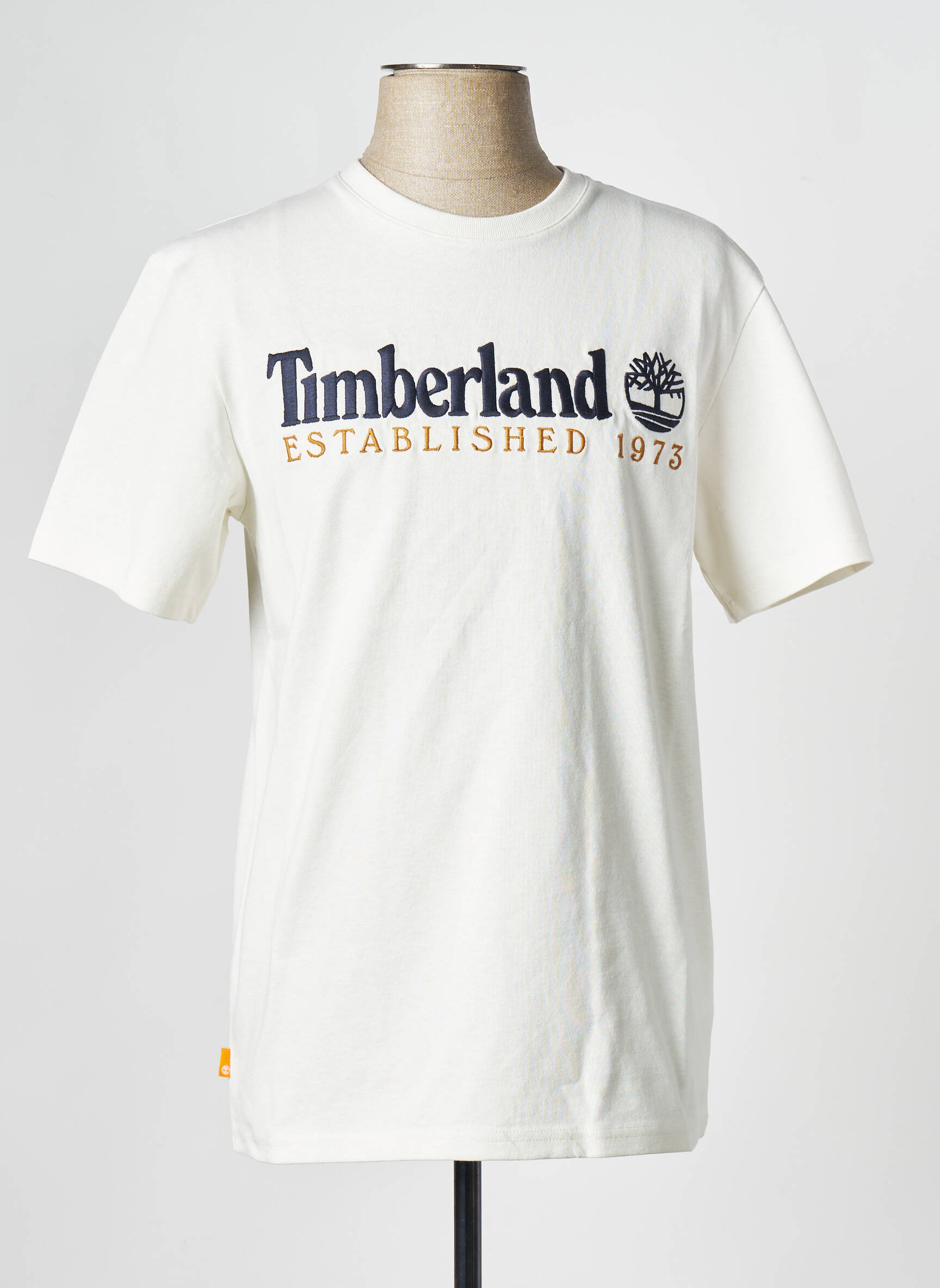T-marškinys apvalus kaklas baltas TIMBERLAND vyras