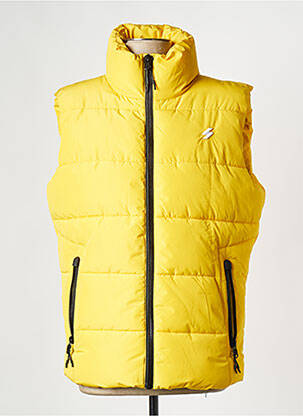 Pūkinė striukė geltona SUPERDRY vyras