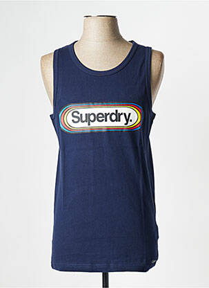 Marškiniai be rankovių mėlyna SUPERDRY vyras
