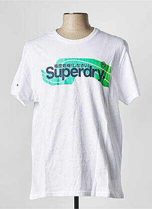 T-marškinys baltas SUPERDRY vyras