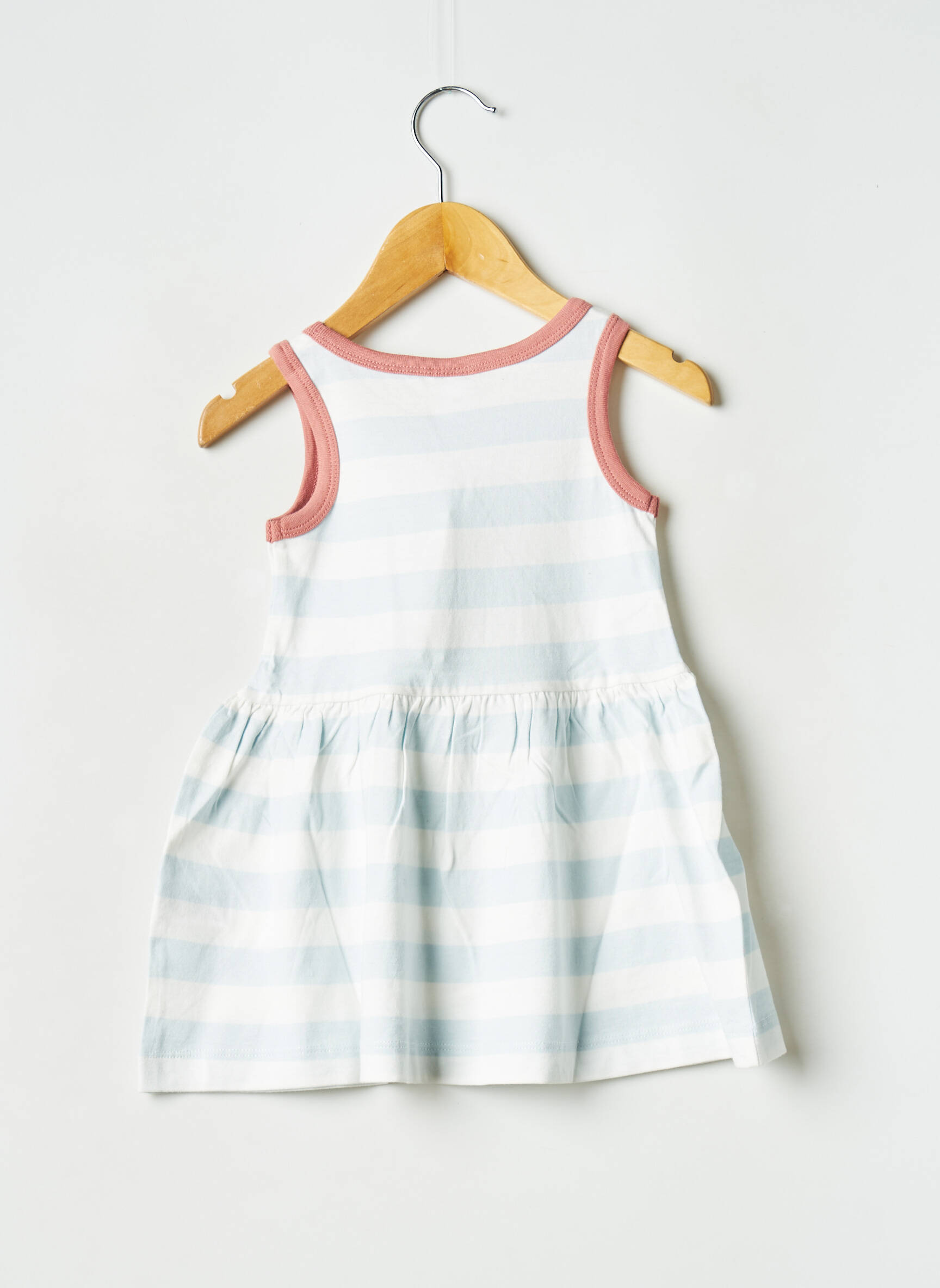 Pusilgių suknelė apvalus kaklas mėlyna PETIT BATEAU mergina
