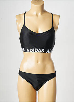 Dvivietis maudymosi kostiumėlis juodas ADIDAS moteris