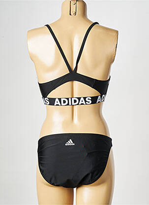 Dvivietis maudymosi kostiumėlis juodas ADIDAS moteris