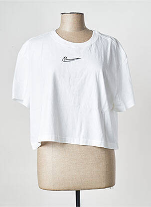 T-marškinys apvalus kaklas baltas NIKE moteris