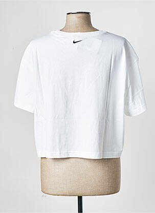 T-marškinys apvalus kaklas baltas NIKE moteris
