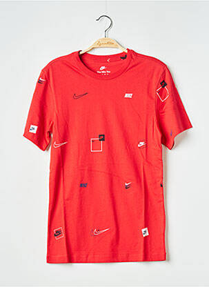 T-marškinys raudona NIKE vyras