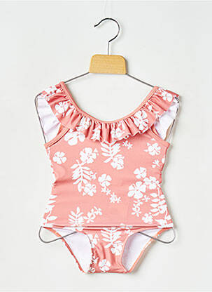 Vienos dalies maudymosi kostiumas rožinė PETIT BATEAU mergina