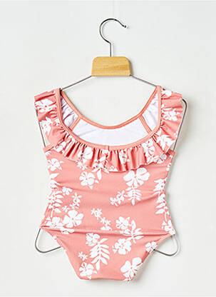 Vienos dalies maudymosi kostiumas rožinė PETIT BATEAU mergina