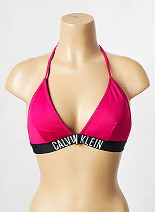 Maudymosi viršūnė rožinė CALVIN KLEIN moteris