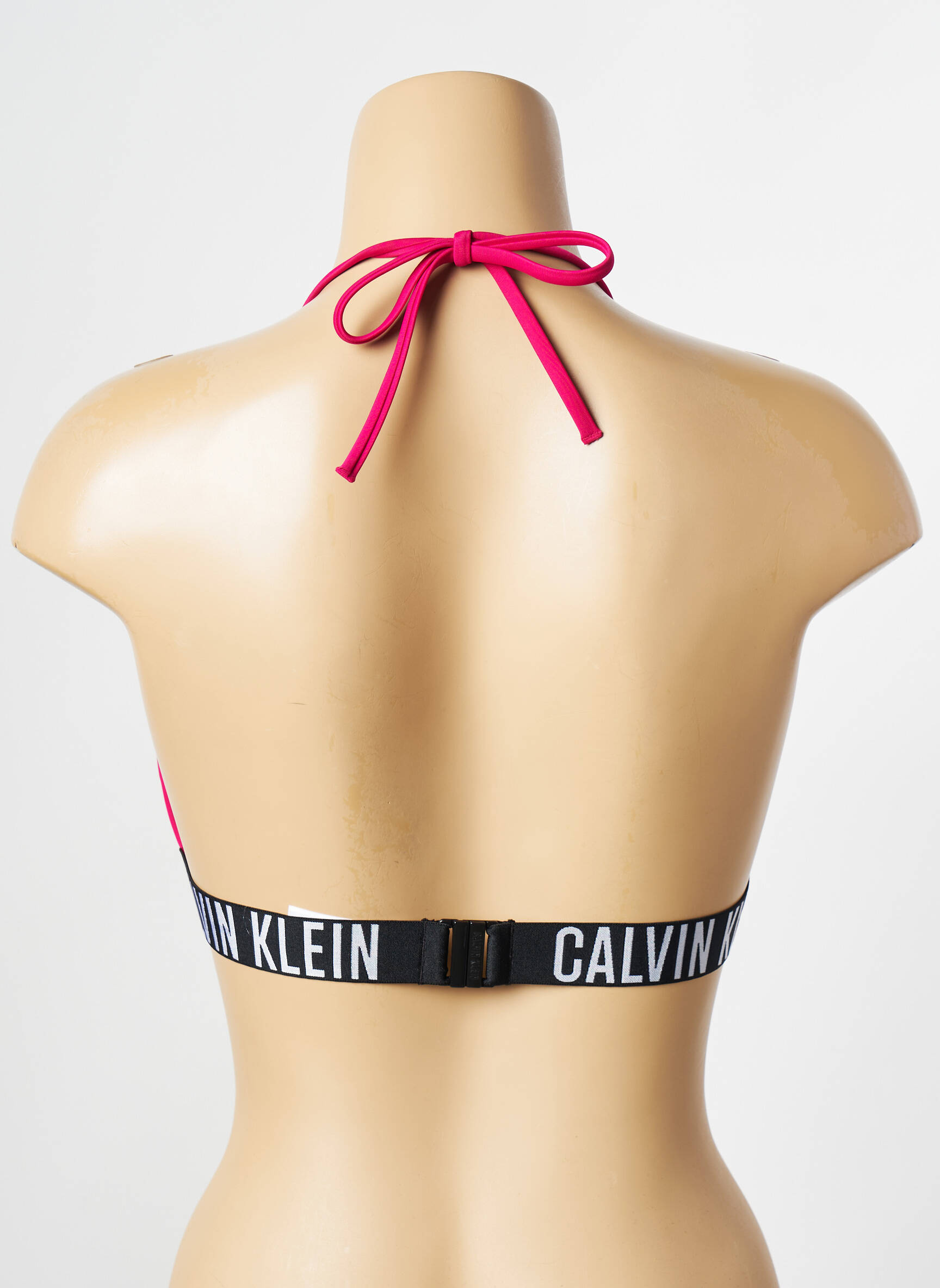 Maudymosi viršūnė rožinė CALVIN KLEIN moteris