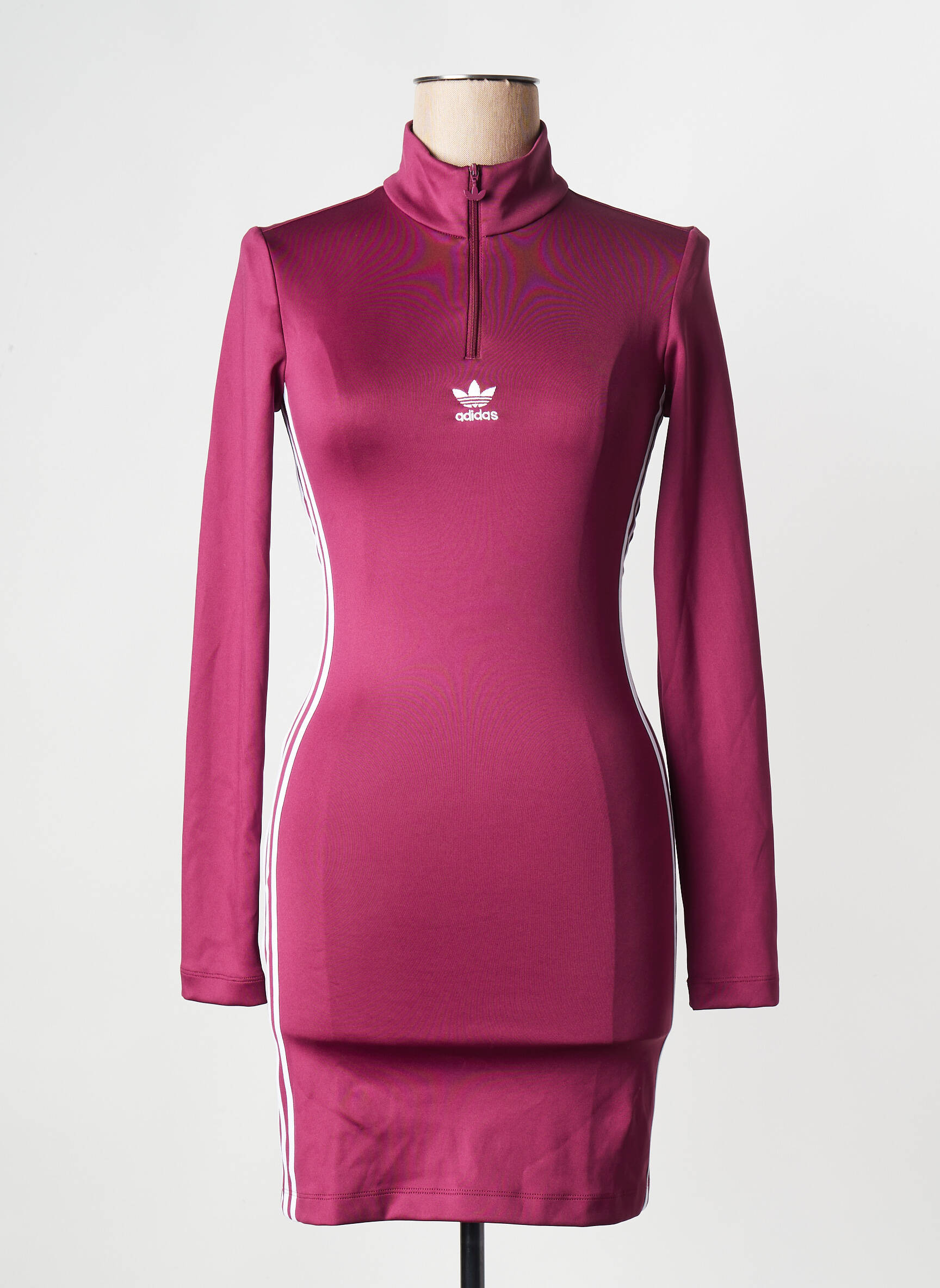 Trumpa suknelė raudona ADIDAS moteris