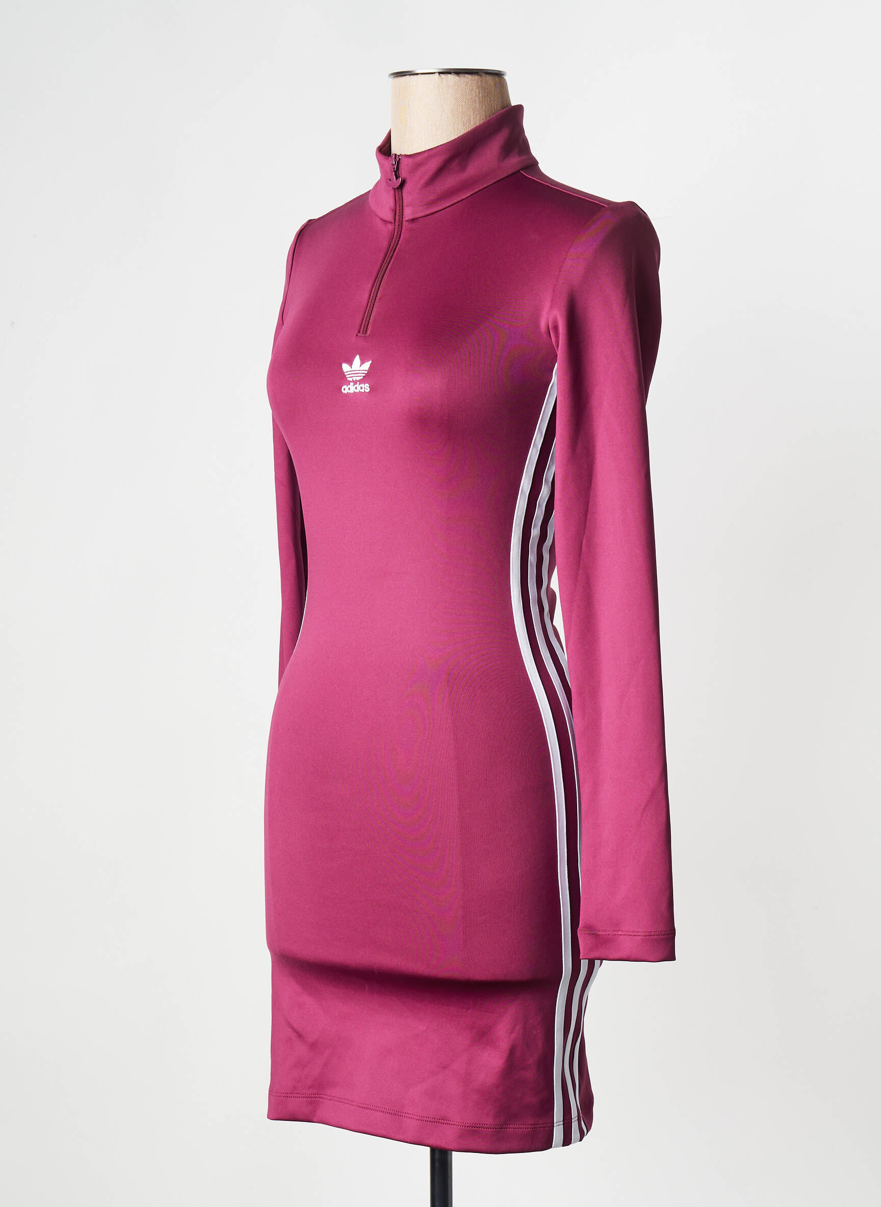Trumpa suknelė raudona ADIDAS moteris