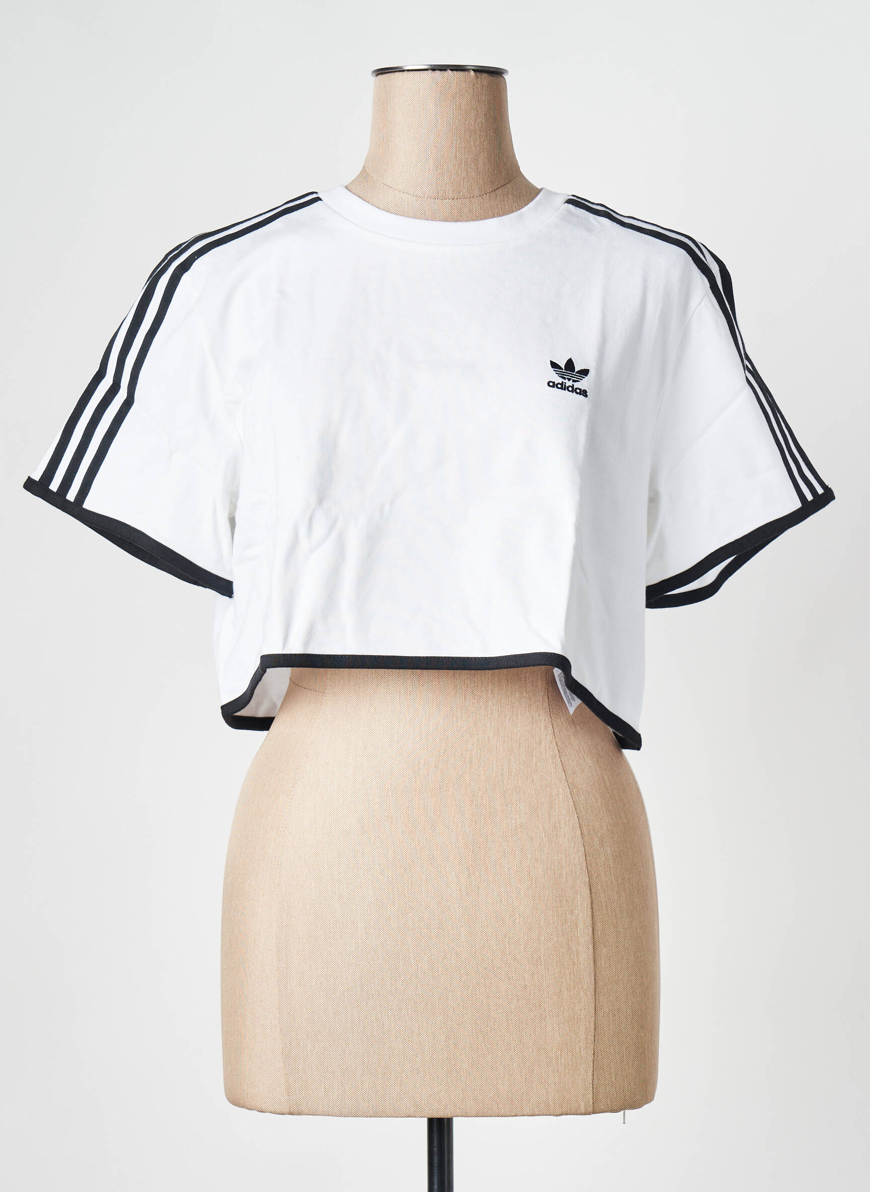T-marškinys baltas ADIDAS moteris