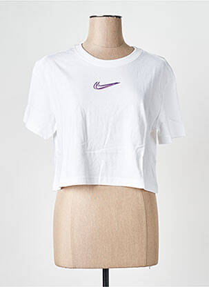T-marškinys baltas NIKE moteris