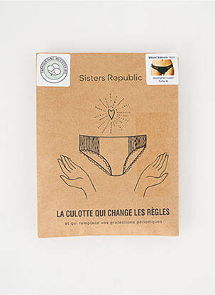 Menstruacinė kelnaitė juodas SISTERS REPUBLIC moteris