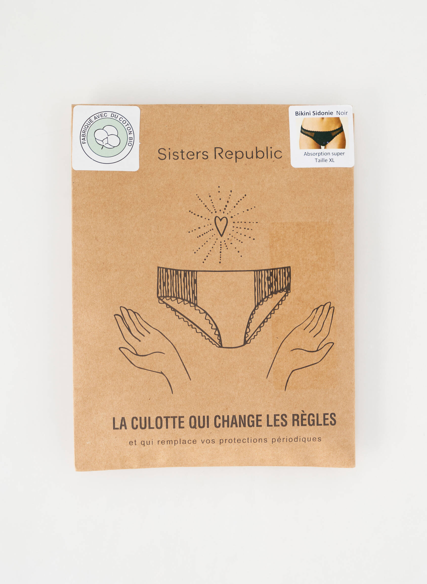 Menstruacinė kelnaitė juodas SISTERS REPUBLIC moteris