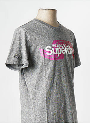 T-marškinys pilka SUPERDRY vyras