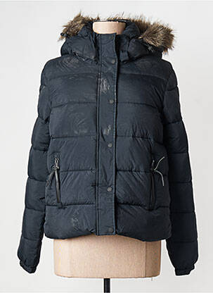 Pūkinė striukė juodas SUPERDRY moteris
