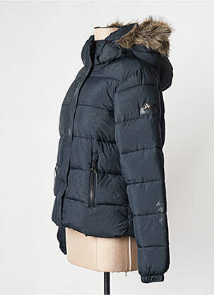 Pūkinė striukė juodas SUPERDRY moteris