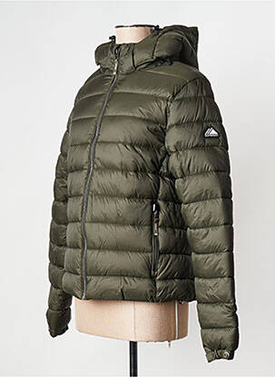 Pūkinė striukė žalias SUPERDRY moteris