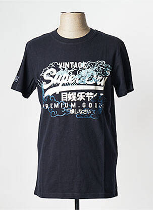 T-marškinys mėlyna SUPERDRY vyras