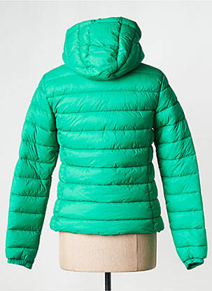 Pūkinė striukė žalias SUPERDRY moteris
