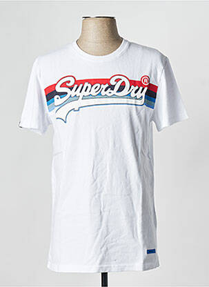 T-marškinys baltas SUPERDRY vyras