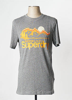T-marškinys pilka SUPERDRY vyras