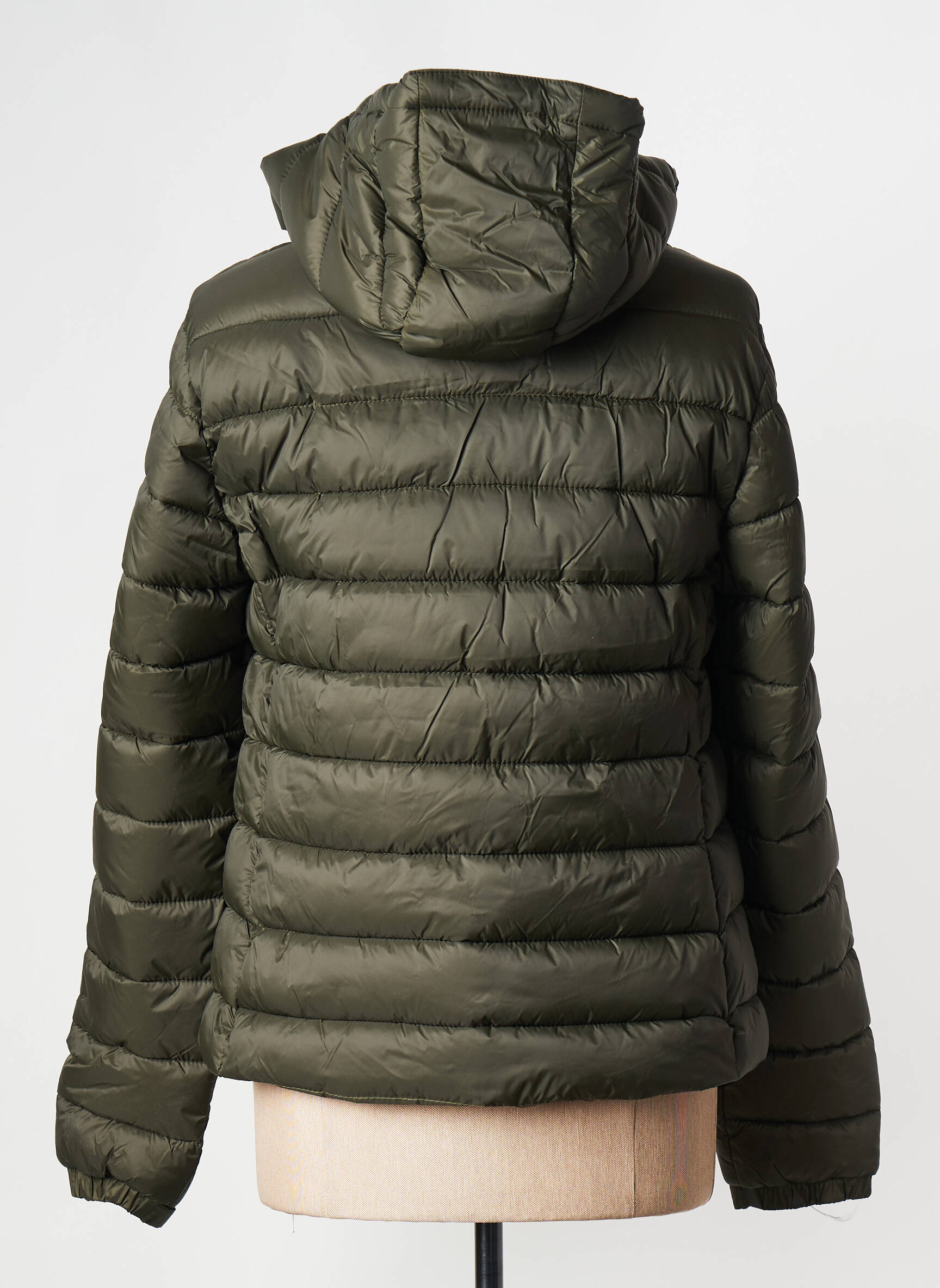Pūkinė striukė žalias SUPERDRY moteris